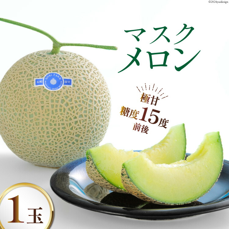 【ふるさと納税】【期間限定発送】AB010 その道一筋の生産者がじっくり丁寧に育てた マスクメロン 1玉入（約1.5kg以上）[ メロン めろん 果物 フルーツ ]