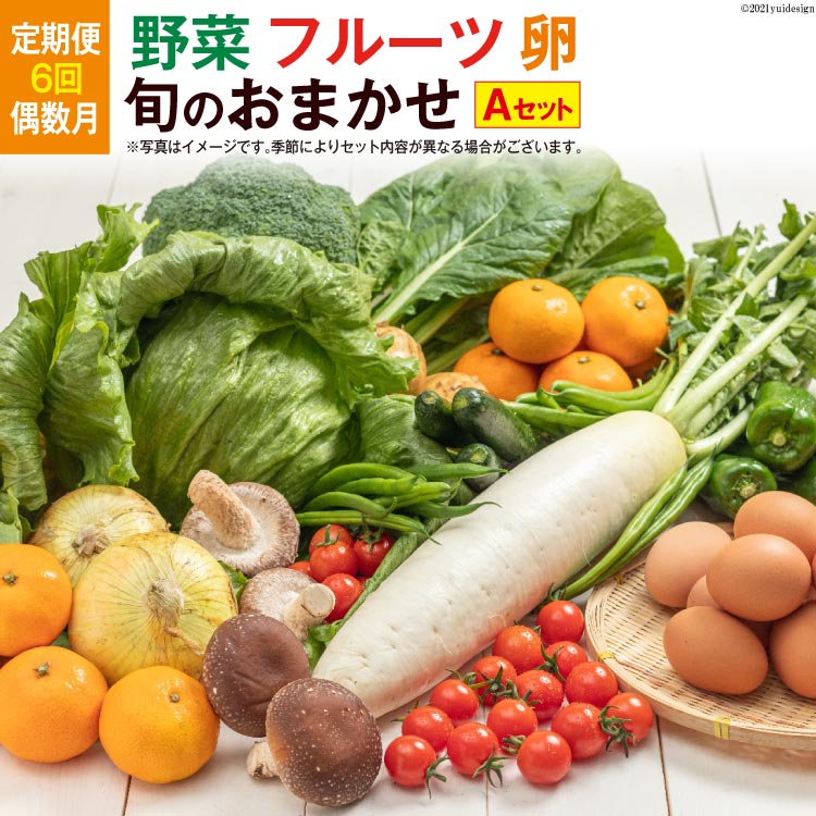 手数料安い 楽天市場 ふるさと納税 定期便 年6回 偶数月 直売所直送 野菜 フルーツ 卵 旬のお任せ Aセット 野菜9 11種 フルーツ1種 鶏卵10個 長崎県 島原市 厳選 産地直送 お楽しみ たっぷり どっさり やさい ベジタブル 野菜セット 果物 送料