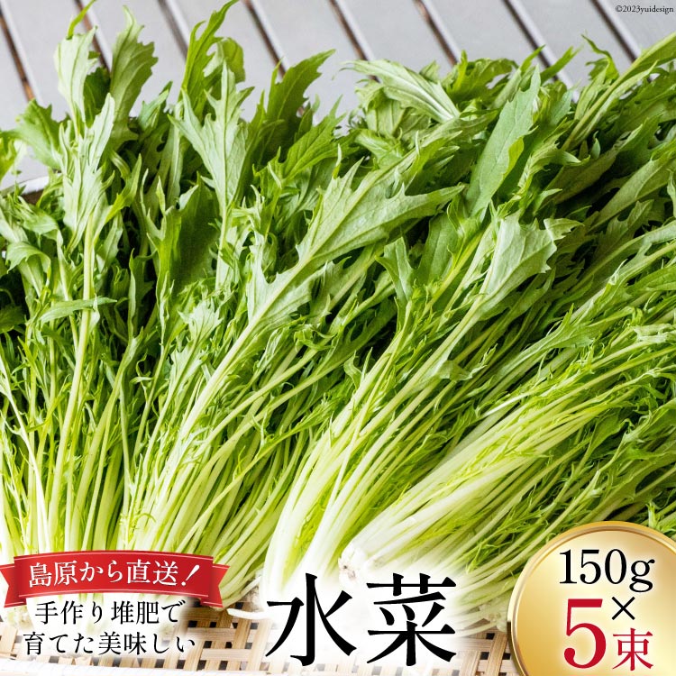 【ふるさと納税】 【BH015】水菜 150g×5束