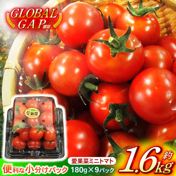 【ふるさと納税】愛果菜ミニトマト9P×1セット / トマト とまと ミニトマト プチトマト 愛果菜 / 諫早市 / 愛菜ファーム株式会社 [AHAK001]