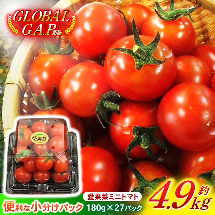 【ふるさと納税】愛果菜ミニトマト9P×3セット / ミニトマト プチトマト トマト とまと / 諫早市 / 愛菜ファーム株式会社 [AHAK003]