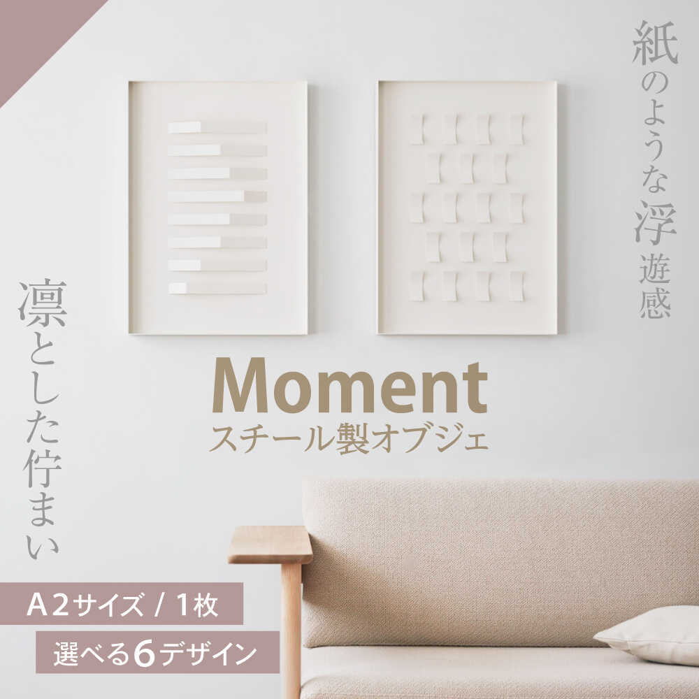 【ふるさと納税】Moment(ﾓﾒﾝﾄ) Case 1/ｵﾌﾞｼﾞｪ ｲﾝﾃﾘｱ ﾓﾀﾞﾝ ｽﾁｰﾙ / インテリア オブジェ リサイクル クリエイティブ 幾何学的 モダン 壁掛け デザイン デザイナーズ アート / 株式会社日本ベネックス[AHCC019]