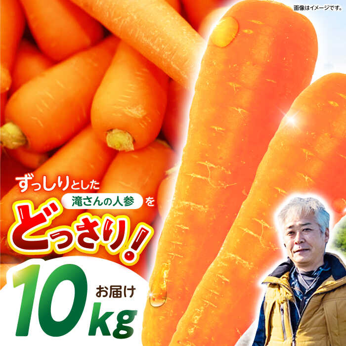 【ふるさと納税】滝さんの人参 10kg / にんじん ニンジン 人参 やさい 野菜 にんじんジュース 人参ジュース ニンジンジュース キャロット キャロットジュース / 諫早市 / 滝商店株式会社 [AHCU001]