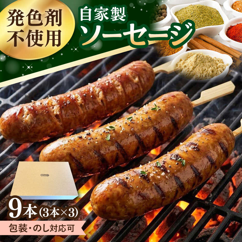 【ふるさと納税】ソーセージ　9本（3本入&times;3パック）大村市 / Torres手作りハムベーコン工房[ACYW004]｜長崎県大村市