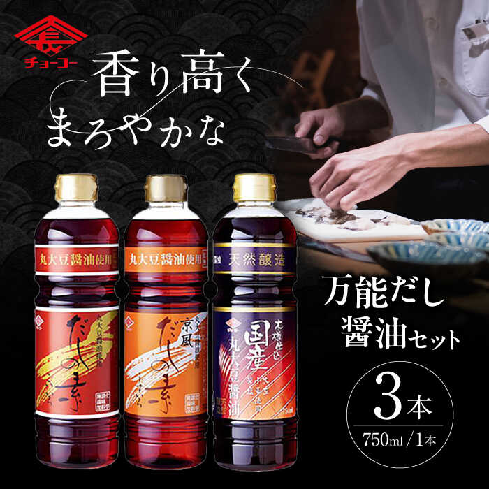 【ふるさと納税】万能だし つゆ セット / 万能だし 出汁 だし つゆ 醤油 / 大村市 / チョーコー醤油株式会社[ACYY001]