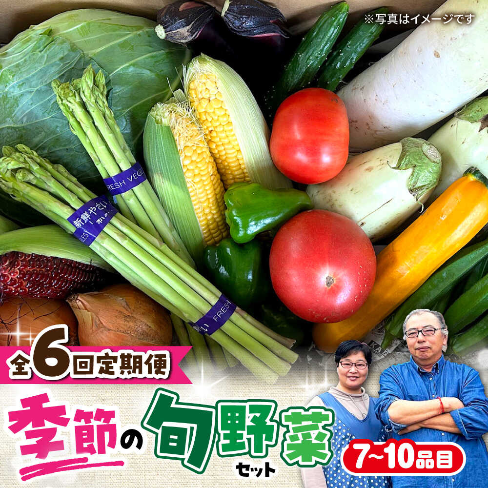 【ふるさと納税】【 全6回定期便/偶数月】農家自慢 季節の野菜セット（7～10品目） / 詰め合わせ 野菜 やさい 野菜セット 野菜詰め合わせ 旬 春野菜 夏野菜 秋野菜 野菜定期便 / 大村市 / 産直松吉[ACZC002]｜長崎県大村市