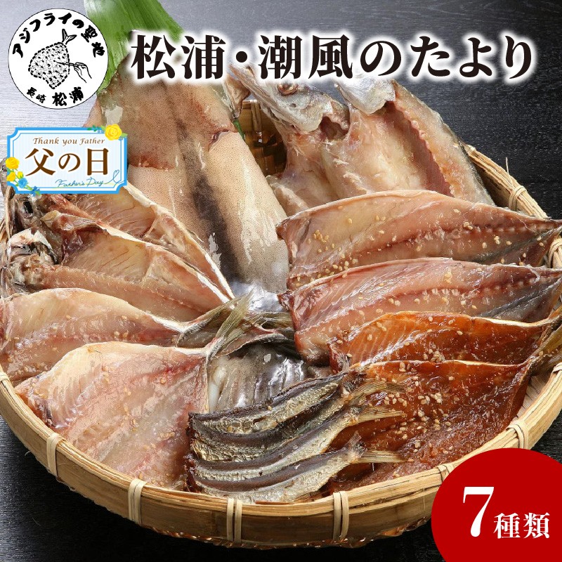 【ふるさと納税】＼父の日・お中元／松浦・潮風のたより【B0-150】 魚 干物 干し物 セット 干物セット アジ 6枚 サバ 2切 カマス 2枚 イカ 1枚 あご 一夜干し 美味しい 冷凍 海鮮 松浦 おつまみ 肴 詰め合わせ ギフト 冷凍 大容量 晩ごはん プレゼント 贈り物