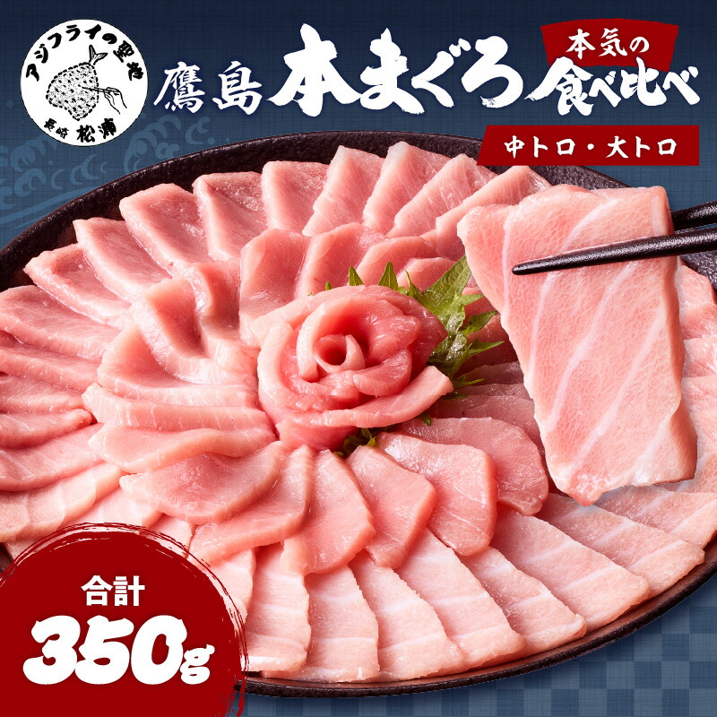 【ふるさと納税】鷹島本まぐろ柵(中トロ・大トロ) 合わせて350g【B8-043】