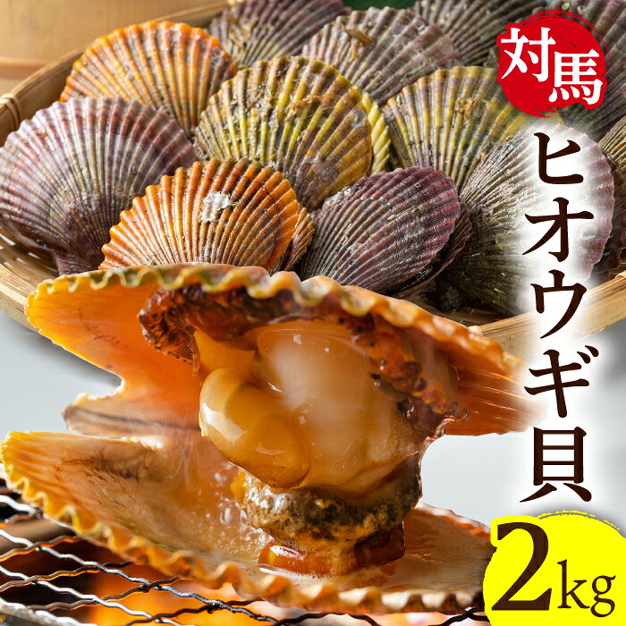 【ふるさと納税】対馬 2枚貝 ヒオウギ 貝 2kg《対馬市》【海風商事】国産 九州 長崎 海鮮 BBQ [WAD002]｜長崎県対馬市