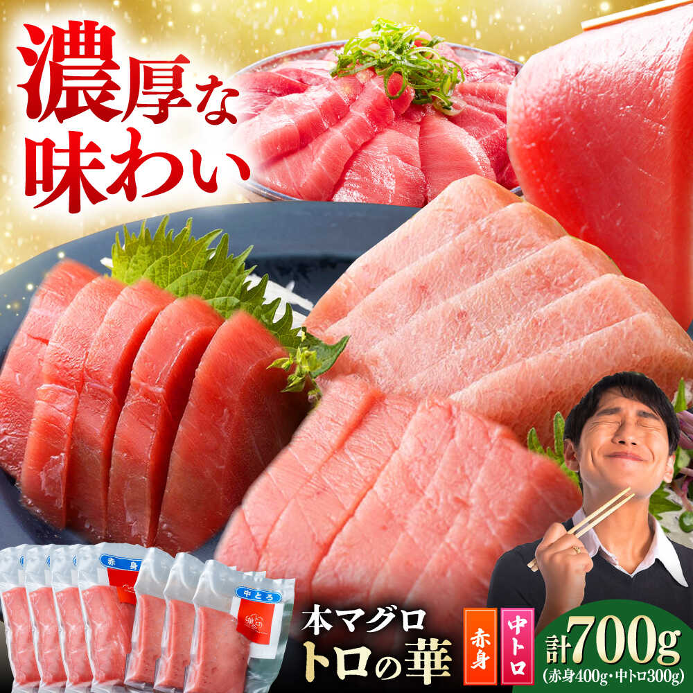 【楽天市場】【ふるさと納税】【12月配送可能】対馬産 本マグロ 700g（赤身400g、中トロ300g） ≪対馬市≫【桐谷商店】 トロの華