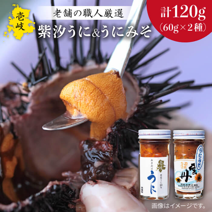 超高品質で人気の 紫うにセット 計120g 汐うに60g うにみそ60g 《壱岐市》 JAO003 fucoa.cl