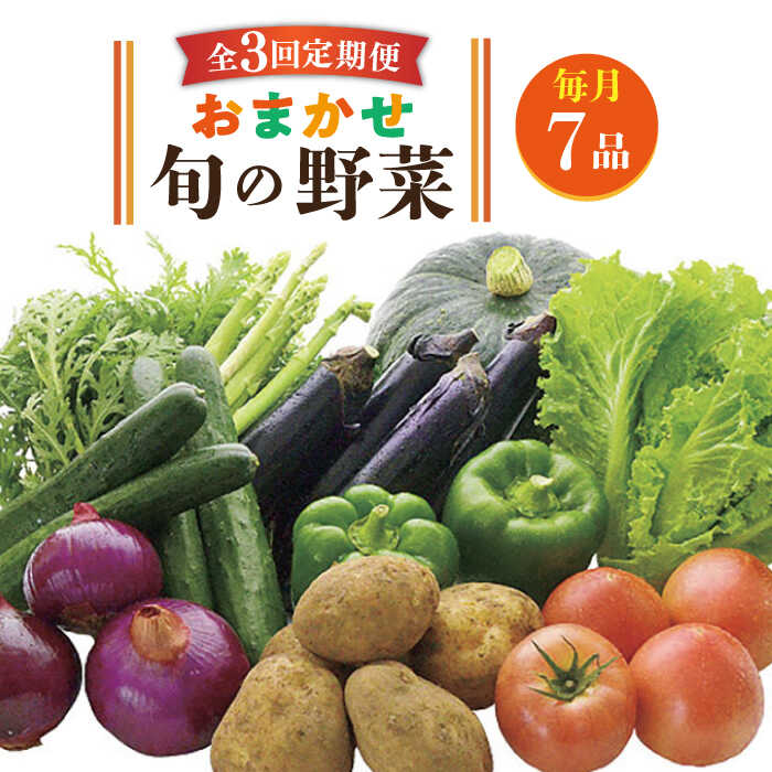 【ふるさと納税】【全3回定期便】旬の野菜 7品《壱岐市》【壱岐市農業協同組合】 [JBO044] 野菜 やさい 旬 季節 セット 詰め合わせ 産地直送 新鮮 サラダ スムージー 定期便 30000 30000円 冷蔵配送