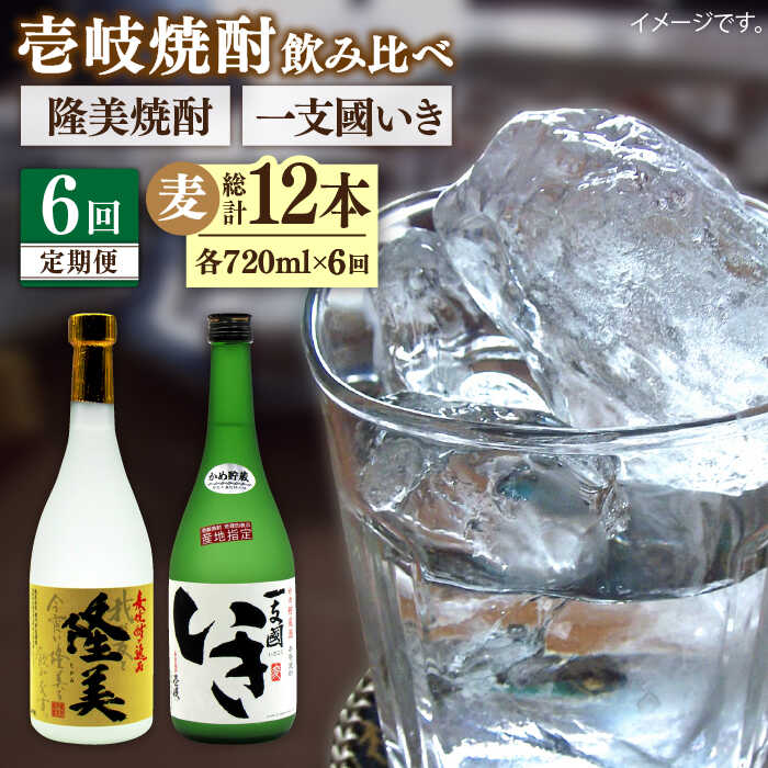 【ふるさと納税】【全6回定期便】隆美焼酎・かめ貯蔵 いき 2本入りセット 《壱岐市》【天下御免】[JDB199] 90000 90000円 9万円[JDB199]｜長崎県壱岐市 54,000円