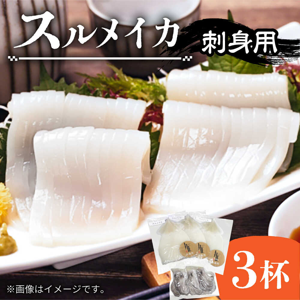 【ふるさと納税】スルメ 刺身用 3杯 《壱岐市》【株式会社マルショウ】 [JEW009] いか イカ スルメ おつまみ 刺身 海産物 魚介 11000 11000円 冷凍配送