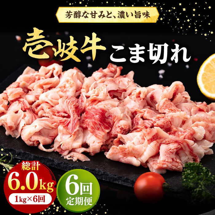 【ふるさと納税】【全6回定期便】＼ぐるナイで紹介／ 壱岐牛 こま切れ （バラ） 1kg《壱岐市》【株式会社イチヤマ】[JFE070] 黒毛和牛 A5ランク 定期便 肉 牛肉 細切れ 小間切れ BBQ 焼肉 焼き肉 赤身 焼肉用 200000 200000円 20万円
