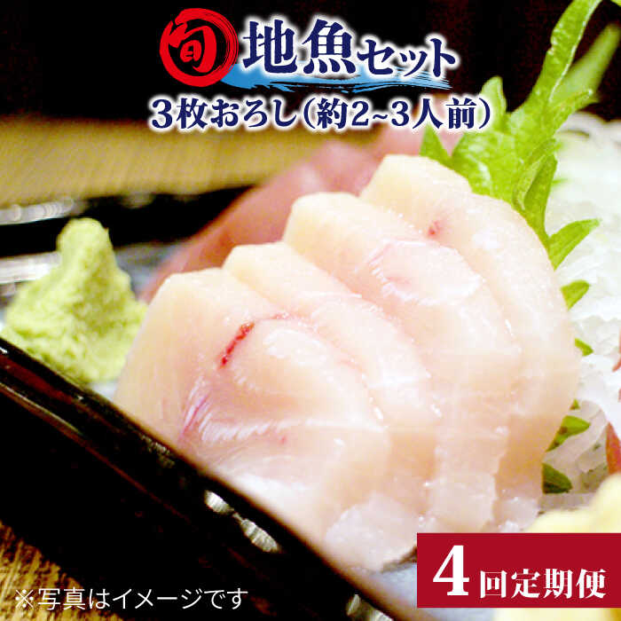 【ふるさと納税】【全4回定期便】旬の地魚セット（3枚卸し）2～3人前 五島市 / 五島FF [PBJ001]  真空パック 冷蔵 鮮魚 魚介 刺身