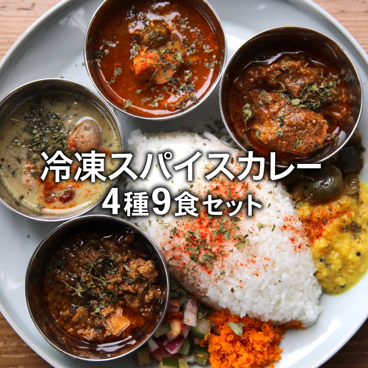 【ふるさと納税】冷凍スパイスカレー 4種 計9食セット [カレーライフ 長崎県 雲仙市 item2246]