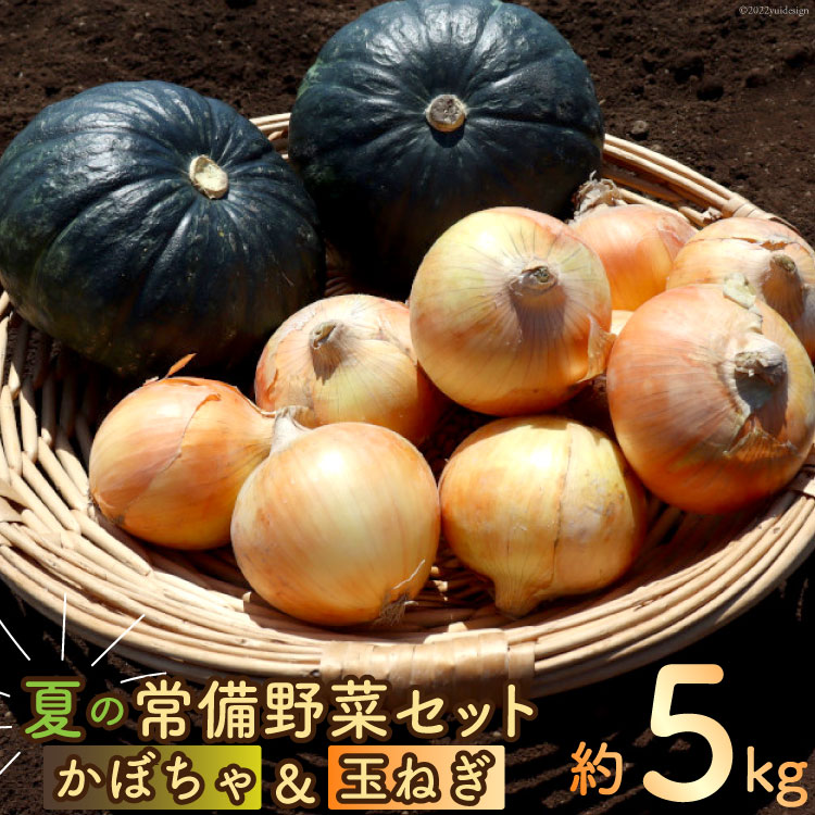 【ふるさと納税】【期間限定発送】夏の常備野菜 セット ( かぼちゃ & 玉ねぎ ) 約5kg 詰め合わせ 期間限定 [吉岡青果 長崎県 雲仙市 item1297]