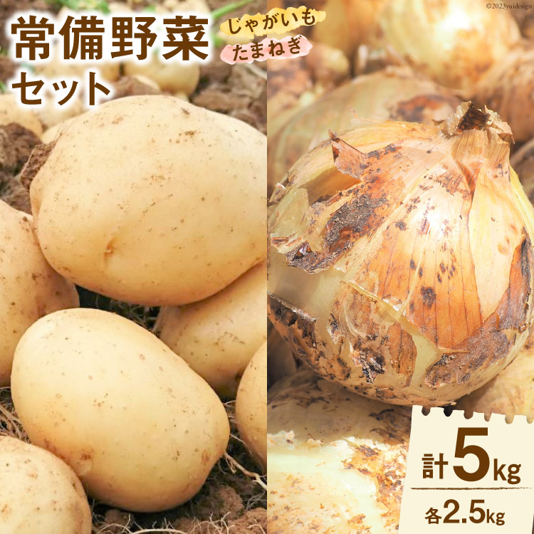 【ふるさと納税】【期間限定発送】 野菜 雲仙市産 常備野菜セット じゃがいも & たまねぎ 各2.5kg 計5kg [トトノウ 長崎県 雲仙市 item1413] 野菜セット 詰め合わせ 期間限定 ジャガイモ 春じゃが 玉ねぎ タマネギ 新玉ねぎ セット