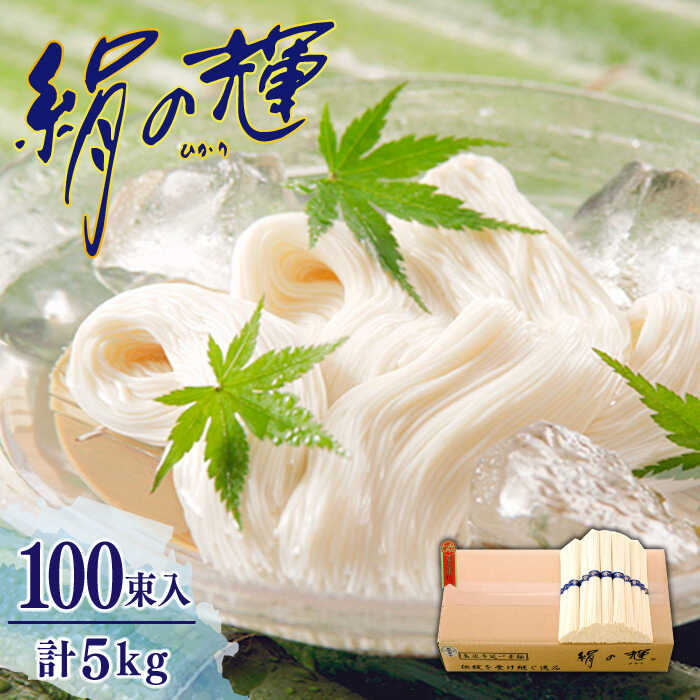 【ふるさと納税】島原 手延 素麺 絹の輝 5kg / そうめん 麺 乾麺 / 南島原市 / 野村屋 [SCS006]
