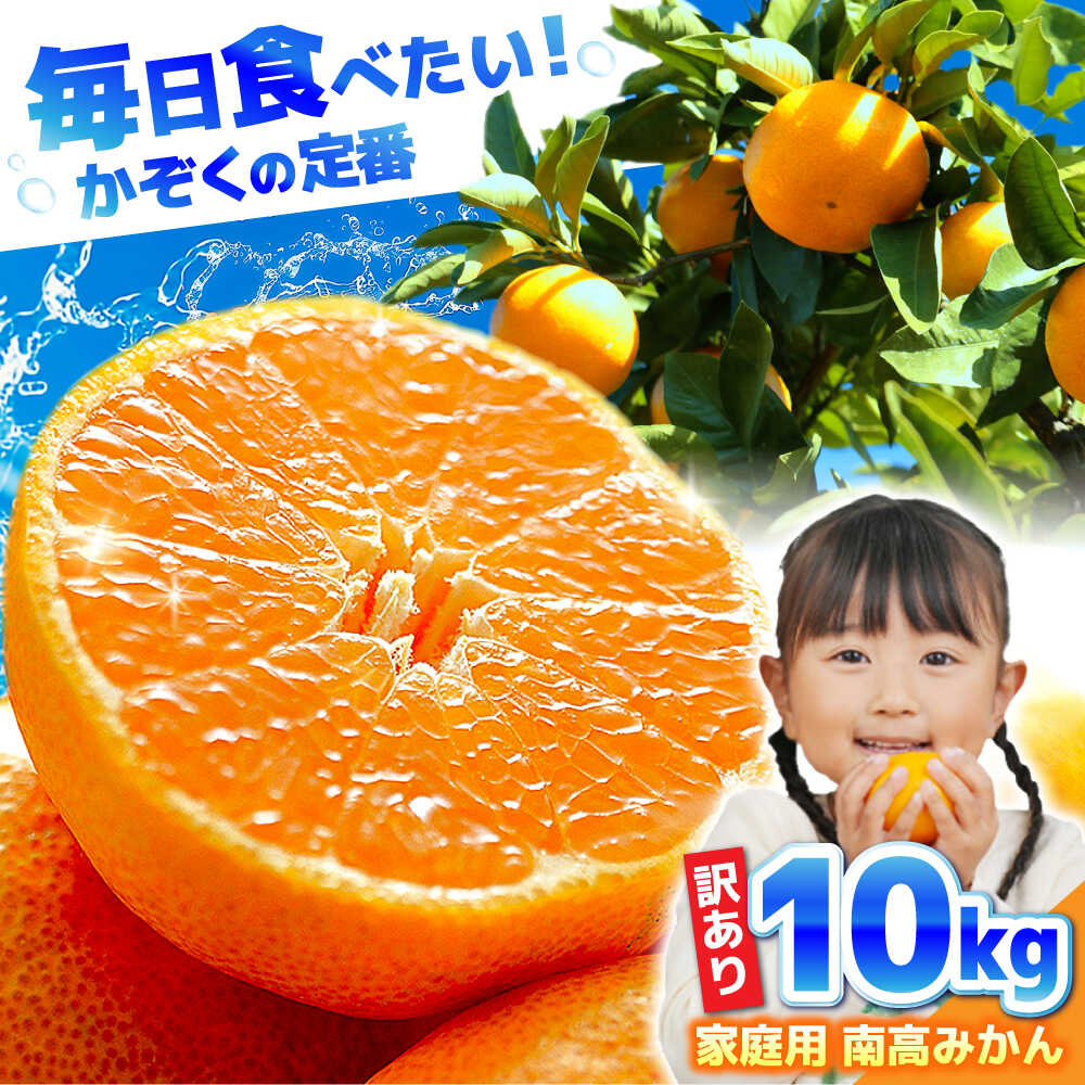 【ふるさと納税】【2026年12月中旬～発送】【訳あり】家庭用 南高みかん 10kg / みかん ミカン 蜜柑 果物 フルーツ / 南島原市 / 南高果樹農業協同組合[SGI002]｜長崎県南島原市