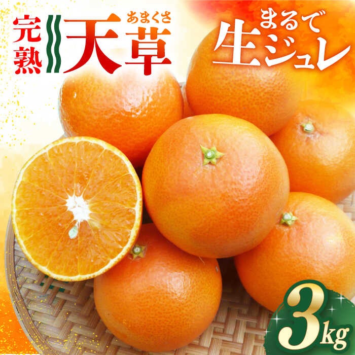 【ふるさと納税】【ご家庭用】 天草 （あまくさ） 3kg ー2026年2月より発送ー 長与町/果豊園  [ECL002] みかん ミカン 柑橘 フルーツ 果物 完熟 季節限定 家庭用 先行予約 長崎県産 長与町