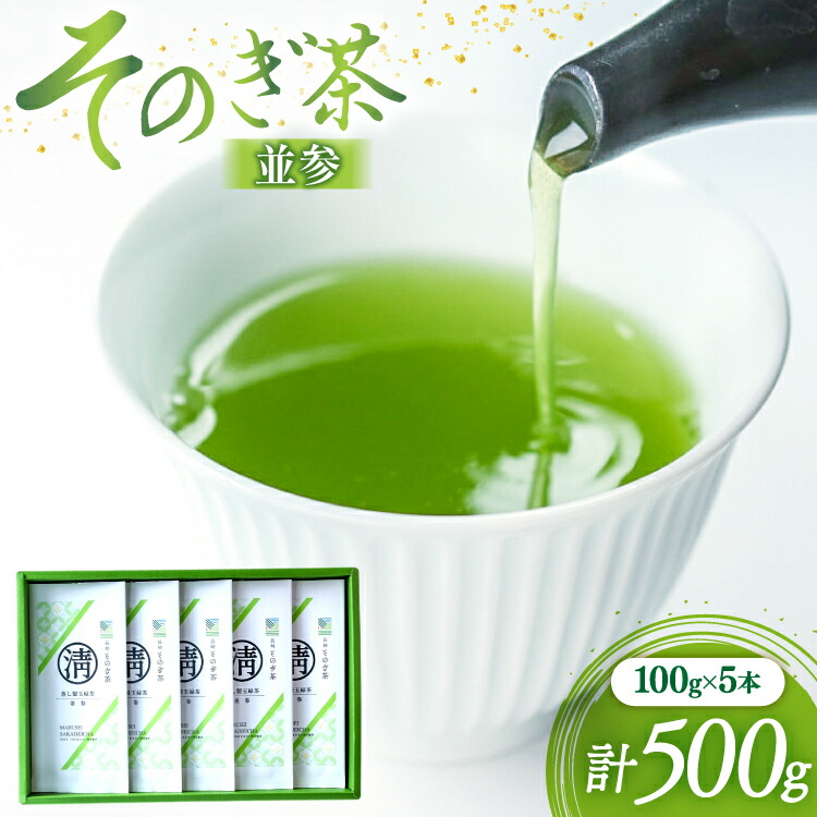【ふるさと納税】 茶 緑茶 そのぎ茶 (並参) 100g 5袋入り 総計500g [まるせい酒井製茶 長崎県 東彼杵町 hs42bag370005] 茶 ちゃ お茶 おちゃ 緑茶 りょくちゃ 日本茶 茶葉