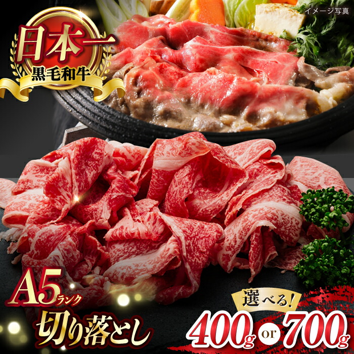 ふるさと納税】【A5ランク】牛肩 切り落とし スライス 400g or 700g