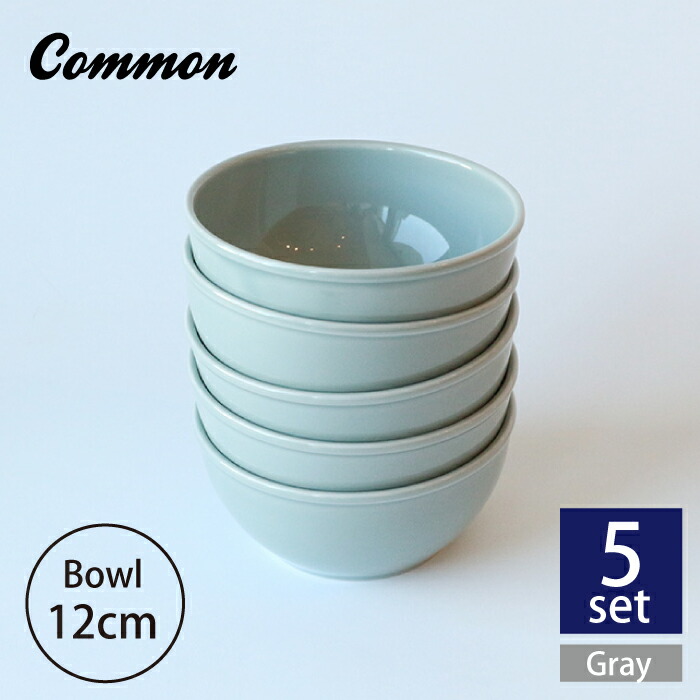 【ふるさと納税】【波佐見ブランド/Common】ボウル 12cm グレー 5個セット 【東京西海】 [DD123]｜長崎県波佐見町 11,400円