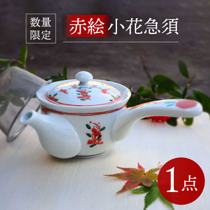 【ふるさと納税】【波佐見焼】赤絵小花急須 食器【台丹窯】[VC13]