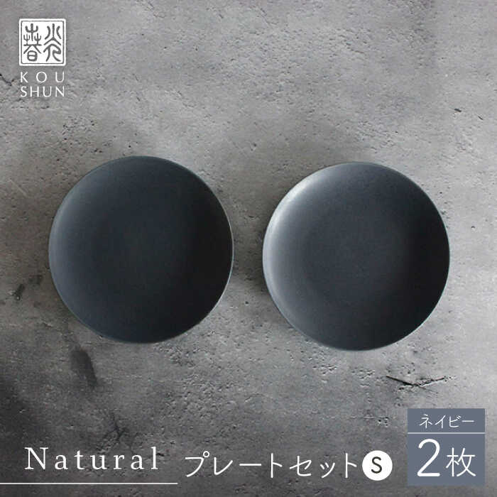 【ふるさと納税】【波佐見焼】Naturalつづき物 お皿 S 2枚書き割り（米国海軍） 【光春窯】 [XD101]