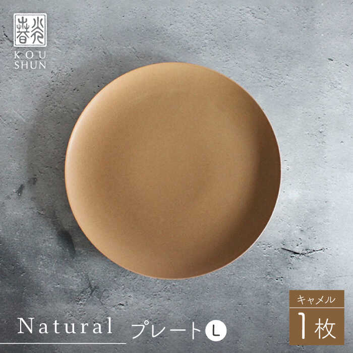 【ふるさと納税】【波佐見焼】Naturalつづき物 一皿 L （駱駝） 【光春窯】 [XD95]