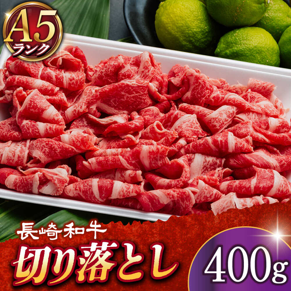 【ふるさと納税】【 A5ランク 】 長崎和牛 切り落とし 400g 《小値賀町》【有限会社肉の相川】[DAR006] 肉 牛肉 和牛 小間切れ 黒毛和牛 A5 贅沢 きり落とし 切り落とし 長崎和牛 贅沢 小間切れ こま切れ