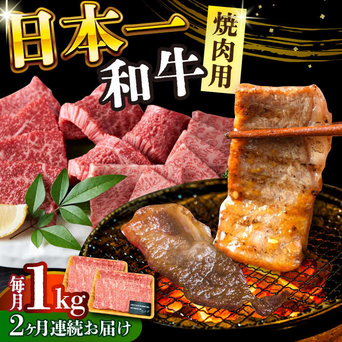 【ふるさと納税】【全2回定期便】【A4～A5】長崎和牛焼肉用　1kg（500g×2p）【株式会社 MEAT PLUS】[DBS037]