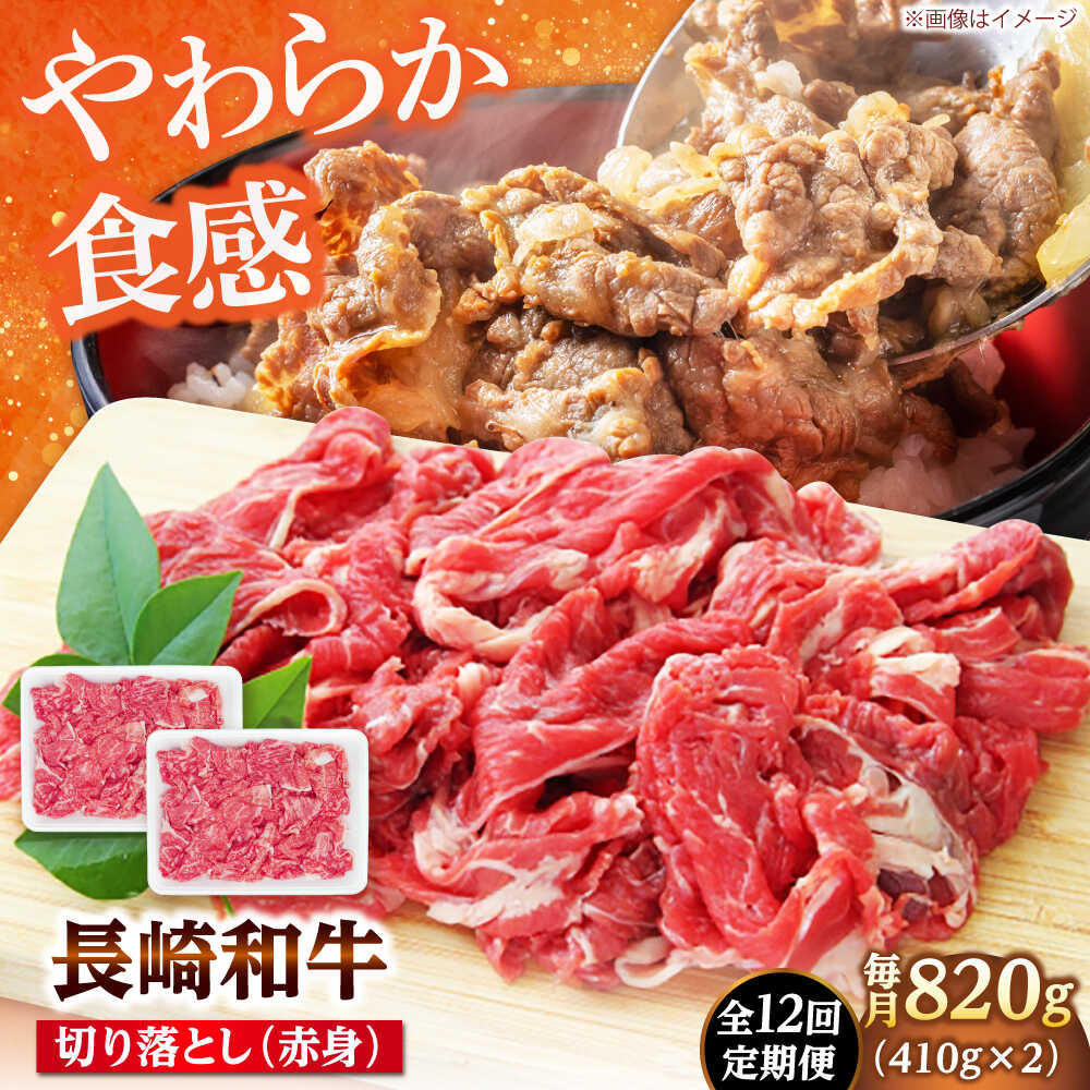 精肉・肉加工品 【ふるさと納税】【12回定期便】切り落とし（赤身