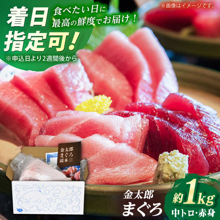 【ふるさと納税】【最速発送】【数量限定】【濃厚で脂があま～い！】金太郎 マグロ 冷凍 ブロック 中トロ 赤身 約1kg【徳丸】 [RAC006] スピード発送 最短発送