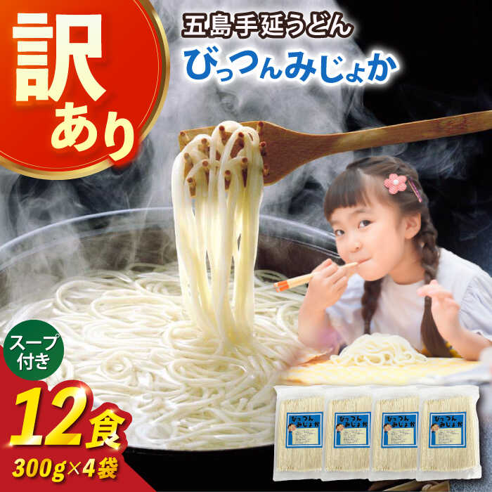 ふるさと納税 長崎県 新上五島町 五島うどん 切り落とし 400g×10袋