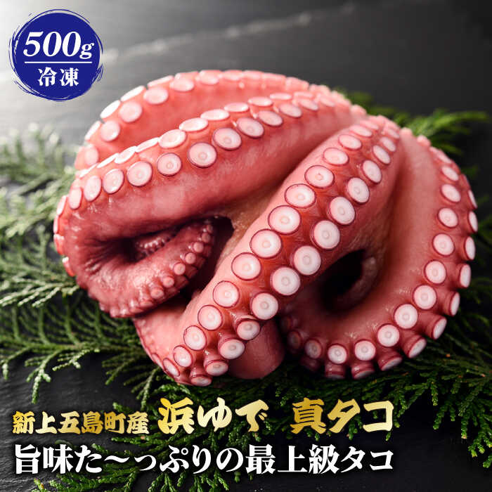 【ふるさと納税】【旨味た～っぷりの最上級タコ】 五島 浜茹で 真タコ 冷凍 500g【カミティバリュー】 [RBP017]