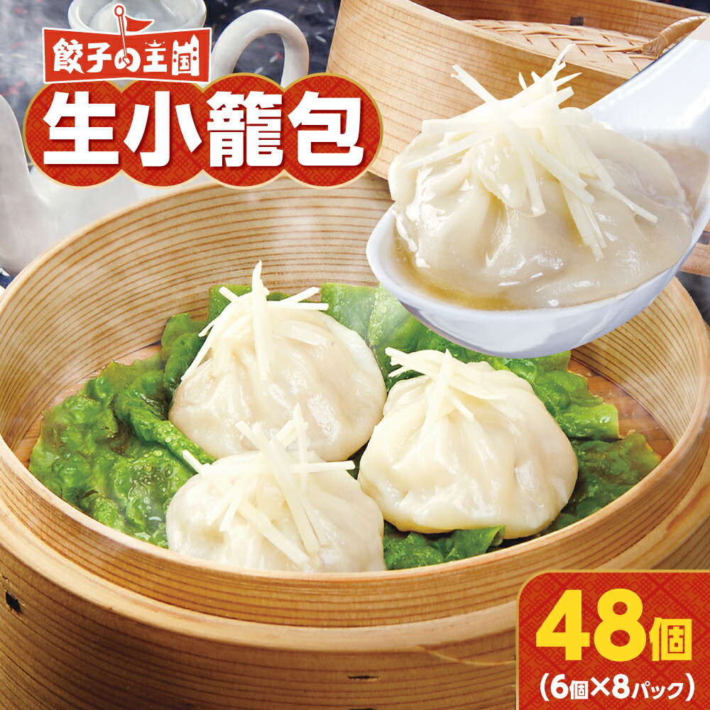 【ふるさと納税】 餃子の王国 生小籠包 48個 小籠包 ショウロンポウ 中華 中華惣菜 惣菜 お惣菜 おかず 点心 もちもち 皮 豚肉 肉汁 お肉 ジューシー  熊本市 国産 冷凍 送料無料