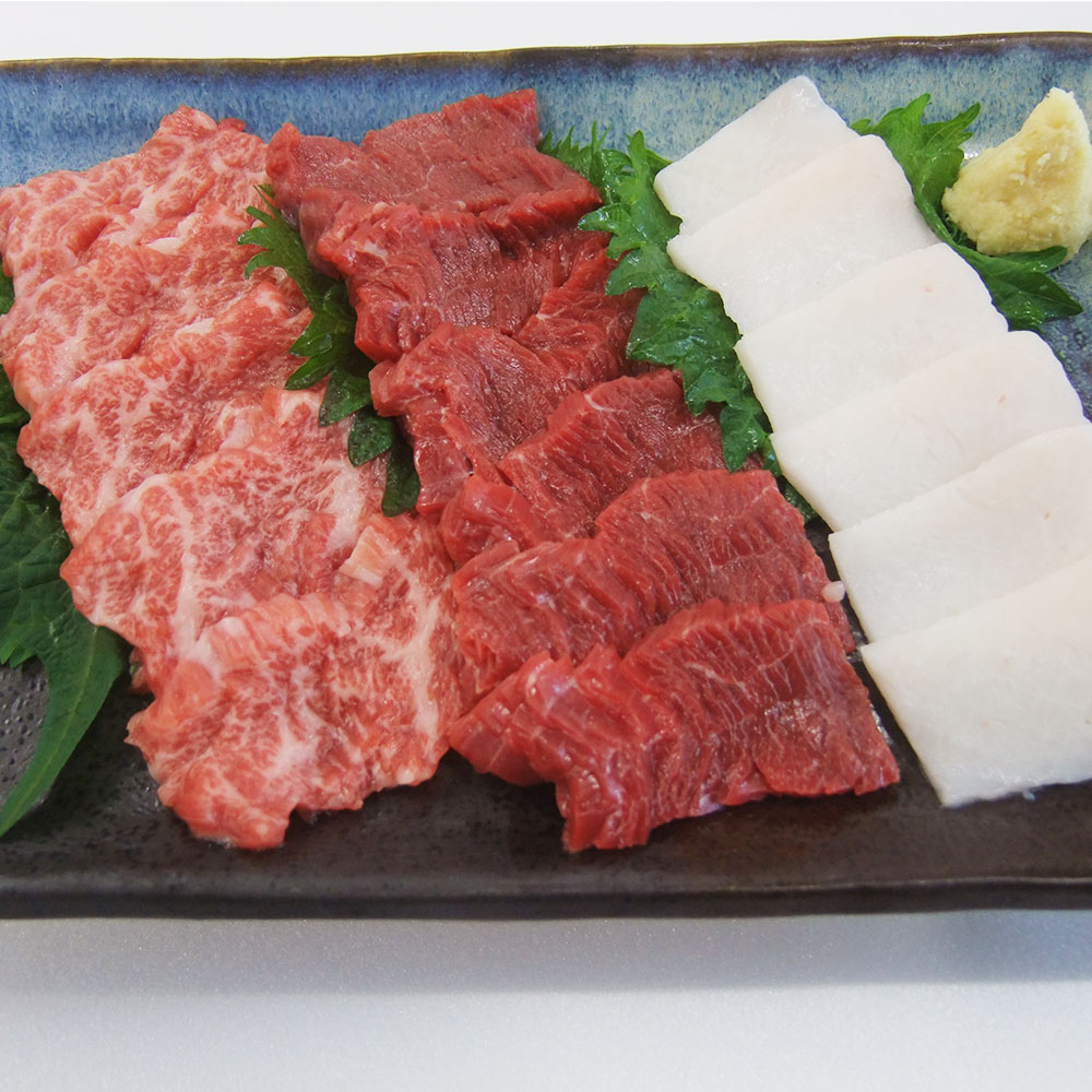 【ふるさと納税】 馬刺し・たてがみセット 上赤身スライス 80g トロ身スライス 80g たてがみ コーネ ブロック 40g 合計200g 馬刺醤油 付き 馬刺し 馬刺 馬 馬肉 肉 セット 九州 熊本県 熊本市 冷凍 送料無料|熊本県熊本市