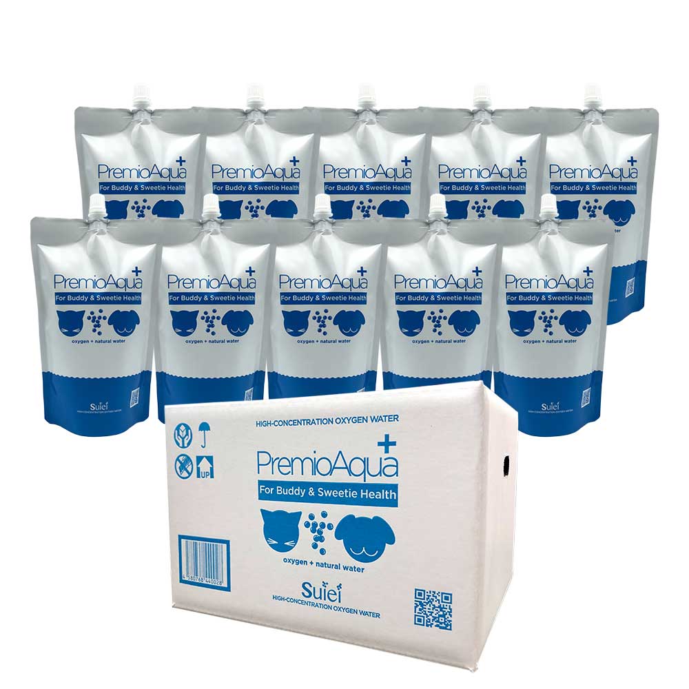 【ふるさと納税】 PremioAqua+ 500ml 10本 酸素水 水 ミネラルウォーター ペット ペットフード 犬 猫 阿蘇 軟水 国産 日本製 熊本県 アルミパウチ 送料無料｜熊本県熊本市