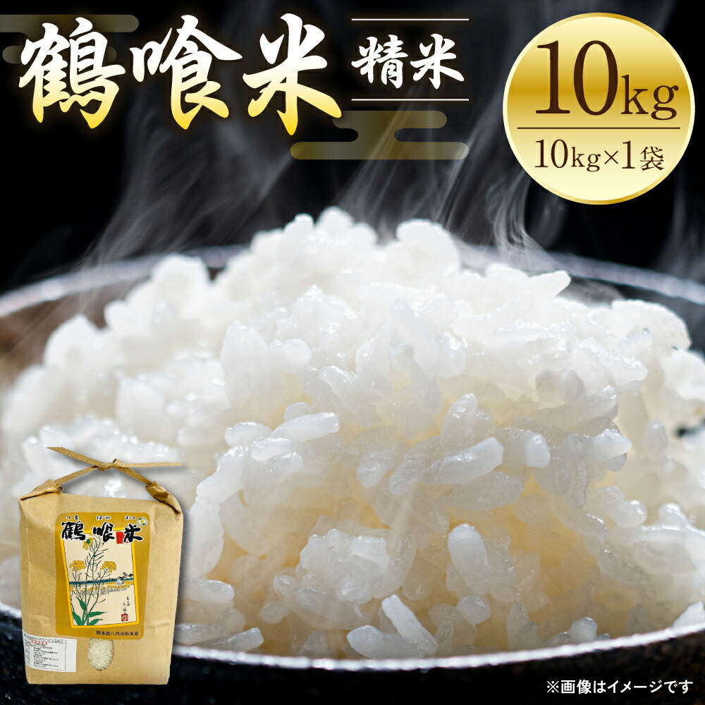 【ふるさと納税】 【先行予約】 《令和7年産》 鶴喰米 精米10kg くまさんの輝き 米 精米 白米 熊本県産 国産  送料無料 【2025年10月中旬より順次発送】