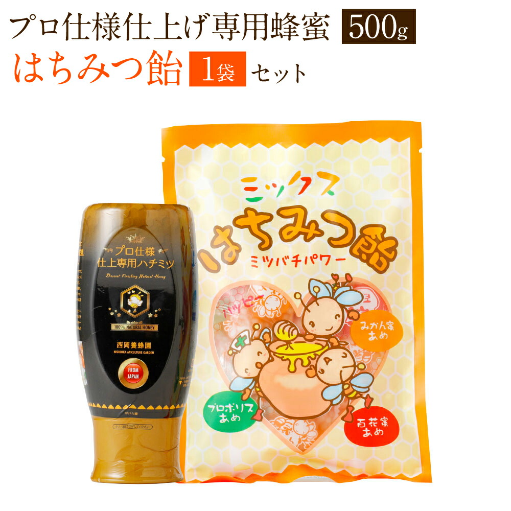 【ふるさと納税】国産 蜂蜜 プロ仕様仕上げ専用蜂蜜500g チューブ 蜂蜜あめ1袋 日本産 はちみつ ハチミツ 国産はちみつ あめ 飴 アメ スイーツ お菓子 セット 詰め合わせ 熊本県産 送料無料