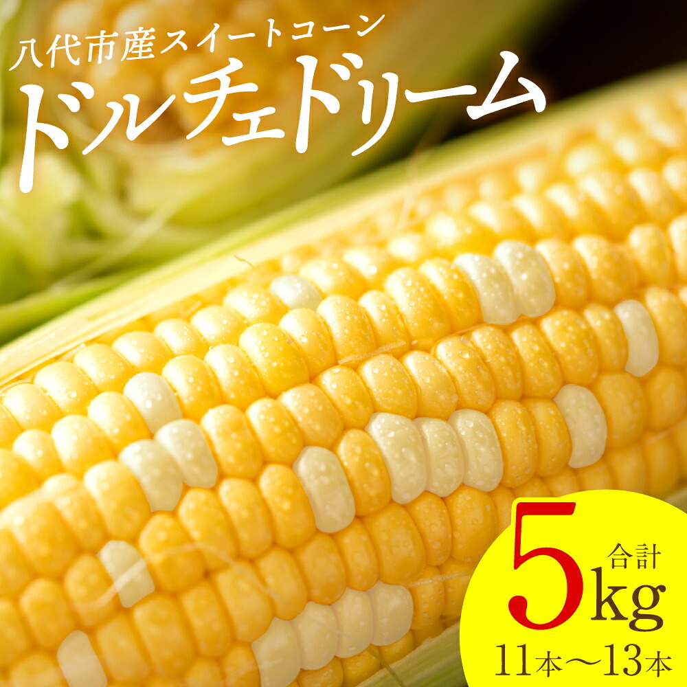 【ふるさと納税】【先行予約】 スイートコーン5kg(11本～13本) ドルチェドリーム とうもろこし コーン 野菜 やさい 新鮮 冷蔵 BBQ おつまみ 送料無料 【2026年5月中旬より順次発送】