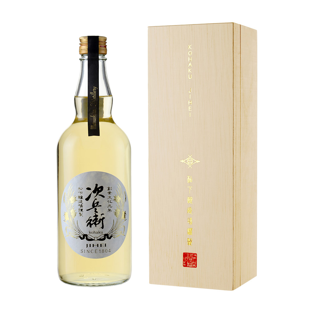 【ふるさと納税】kohaku次兵衛 700ml&times;1本 桐箱入り 米麹 米こうじ 国産米 米焼酎 樽原酒 アルコール度数：40度 お酒 焼酎 飲料 ギフト 贈答 熊本県産 国産 熊本県 人吉市 送料無料｜熊本県人吉市 10,360円
