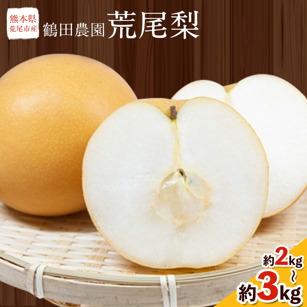 【ふるさと納税】 先行予約 梨 季節の梨 旬の品種  豊水 あきづき 甘太 のいずれか  約 2kg 5～6玉 3kg 6～9玉 和梨 なし フルーツ 果物 秋 旬 熊本県 荒尾市産 鶴田農園《8月下旬-9月下旬頃出荷》