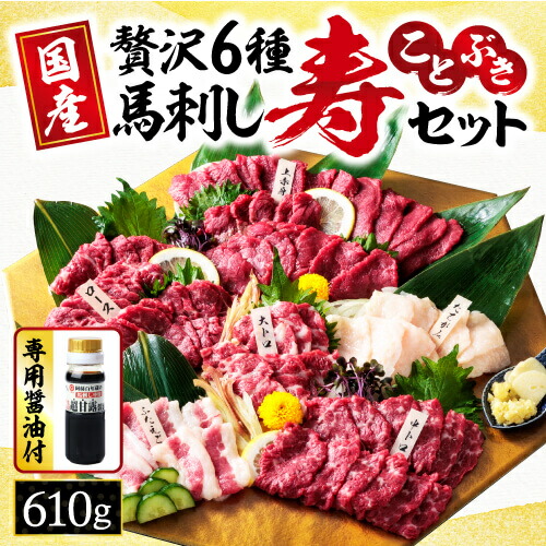 【ふるさと納税】最高級 馬刺し 「寿セット」 約610g 熊本 馬肉 バラエティ セット | 玉名 熊本