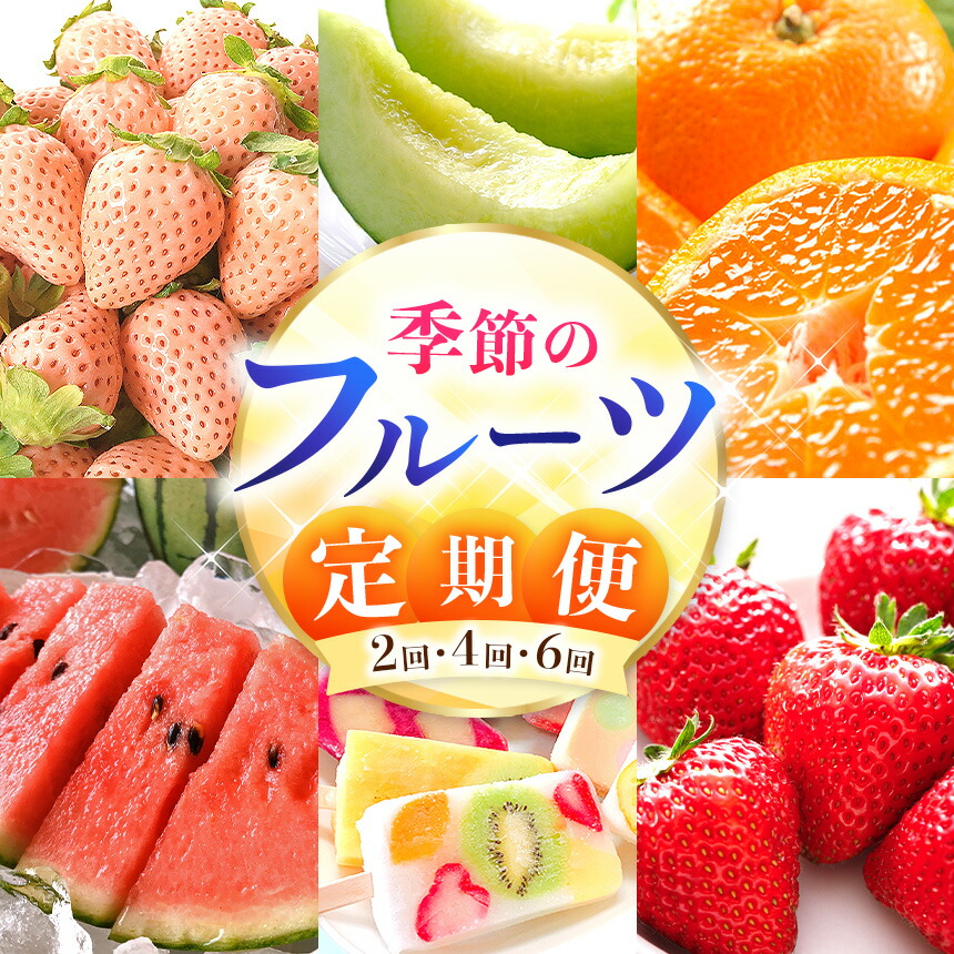 【ふるさと納税】フルーツ 定期便 選べる 発送回数 2回 / 4回 / 6回 白いちご 苺 不知火 メロン すいか アイス みかん 果実 淡雪 柑橘 | 玉名 熊本
