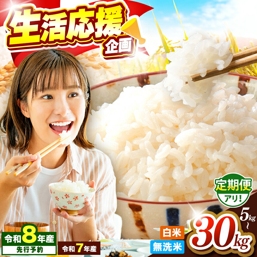 【ふるさと納税】選べる 無洗米 or 白米 熊本県産 ひのひかり 応援米 ほたるの灯り 5kg 10kg 15kg 20kg 25kg 30kg 1~12回| 訳あり 米 単一米 ブランド米 ブレンド米 特A 規格外 小分け 定期 定期便 | 令和7年産 こめ お米 ごはん ご飯 ライス kome 定期 パック 熊本 玉名：熊本県玉名市