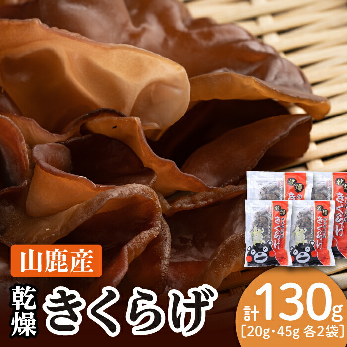 【ふるさと納税】乾燥 きくらげ セット 45g×2袋、20g×2袋【株式会社 地の塩社】[ZAN001]